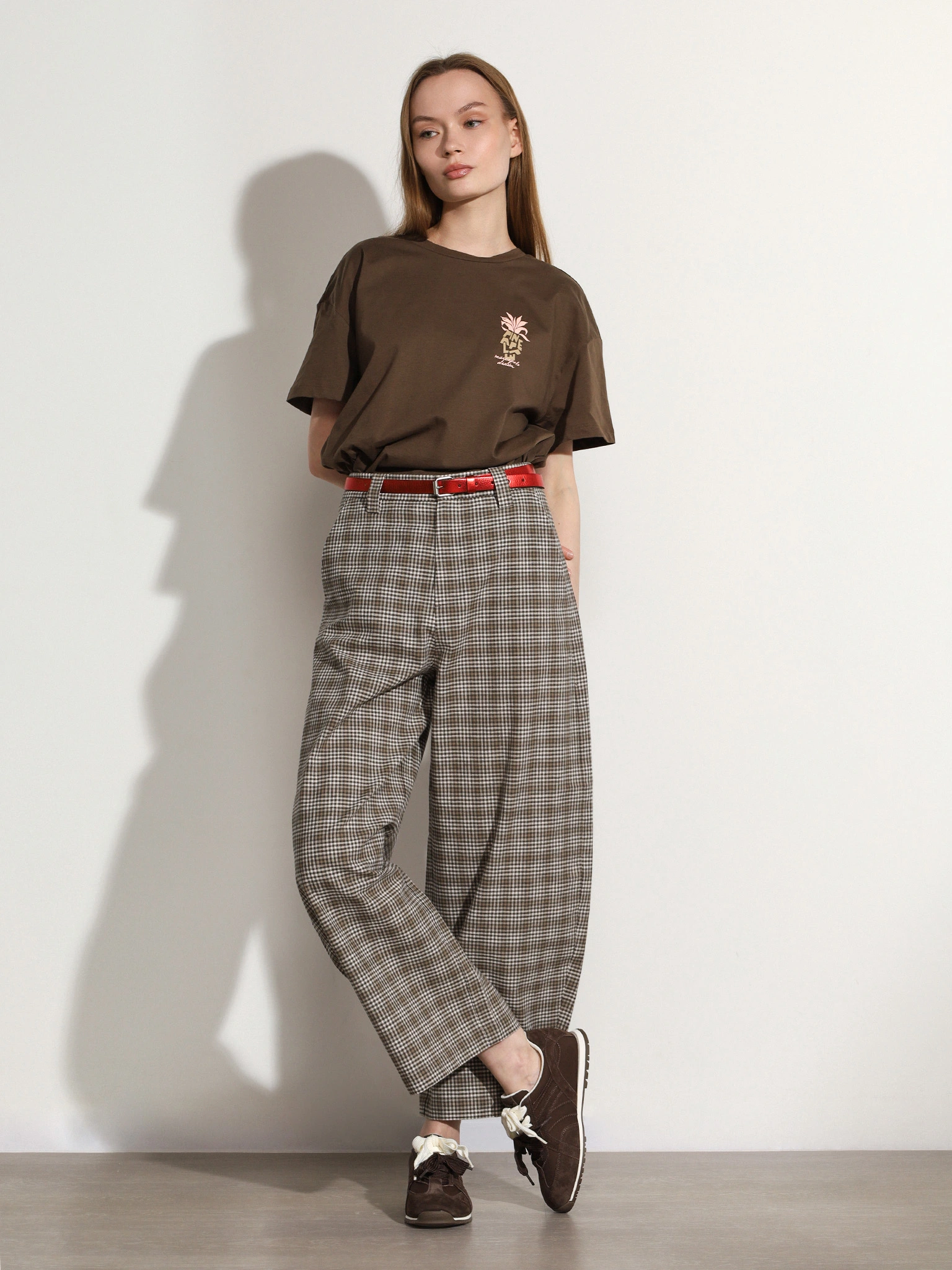 Футболка коричневого цвета из хлопка